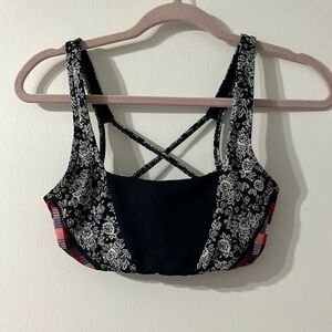 Free People Mix Print Sports Bra XS